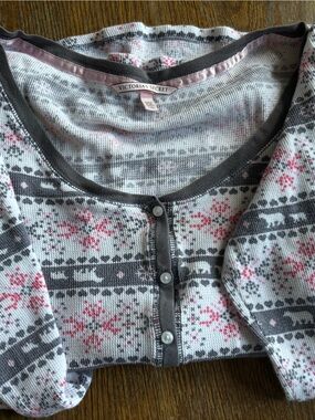 Victoria's Secret Waffle Knit Pajama Set